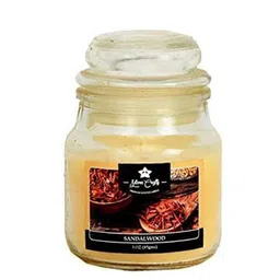 Sitara Crafts Orange & Transparent Scented Jar Candle-46