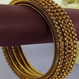 Efulgenz Set Of 4 Gold-Plated Bangles-image-83