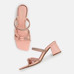 Kenneth Cole Embellished Open Toe Block Heels-4