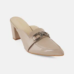DressBerry Textured Block Mules image 2