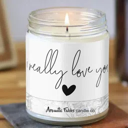 Aromatic Fables White Valentine's Bliss Lavender Scented Jar Candle-picture-39