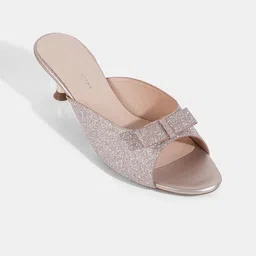 LEMON & PEPPER Embellished Open Toe Kitten Heels-18