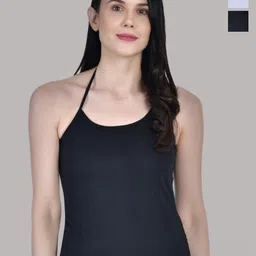Aimly Pack Of 3 Halter-Neck Cotton Camisoles-image-73