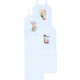 CAREPLUS Girls Pack Of 6 Printed Pure Cotton Camisoles-image-101