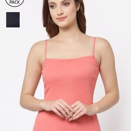 Floret Women Pack Of 2 Solid Camisoles-picture-31