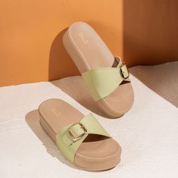 Inc 5 Women Open Toe Flats with Buckles-49