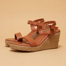 ERIDANI Wedge Sandals with Buckles-18