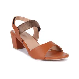 Bella Toes Women Block Heels with Buckles-42