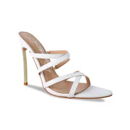 London Rag White Party Stiletto Sandals-image-27