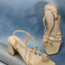 ICONICS Work Open Toe Block Heels-10