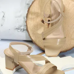 ICONICS Open Toe Block Heels-1