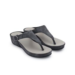 PEPITOES Open Toe Textured Wedges With Buckles-0