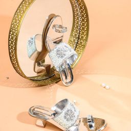 Try Me Embellished One Toe Block Heels-57