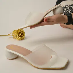 Shoetopia Open Toe Block Heels-22