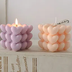 Aromatic Fables 2 Pieces Peach Love in Cubes Bubble Square Scented Candles image 4