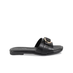 LEMON & PEPPER Buckled Open Toe Flats image 2