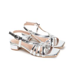 Sole Saga Cross Strap Open Toe Block Heels image 5
