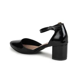 Shezone Pointed Toe Block Pumps With Ankle Loop image 3