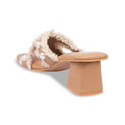 THE WHITE POLE Embellished Block Heels image 3