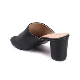 TRASE Textured Open Toe Block Heels image 3