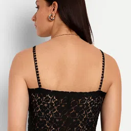 Espresso Pack Of 2 Self Design Soft Crop Camisoles image 3