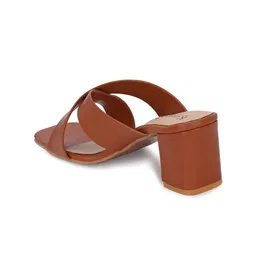 KARADDI Open Toes Back Open Block Heels image 3