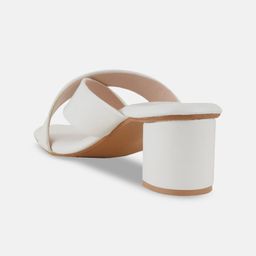 Mast & Harbour White Open Toe Block Heels image 4