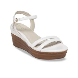 Monrow Open Toe Backstrap Wedges image 5