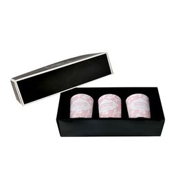 TAYHAA Pink & White 3 Pieces Printed Aroma Fusion Illuminated Candles image 4
