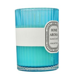 TAYHAA  Home Aroma Blue Textured Scented Jar Candle image 4