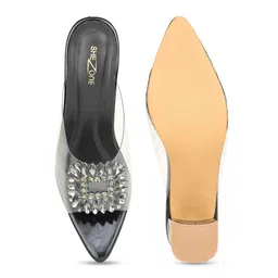Shezone Open Toe Textured Block Heels image 2