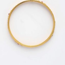 NVR Set of 4 Gold-Plated Artificial Stones Traditional Bangles image 4