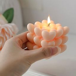 Aromatic Fables 2 Pieces Peach Love in Cubes Bubble Square Scented Candles image 2