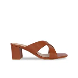 KARADDI Open Toes Back Open Block Heels image 4