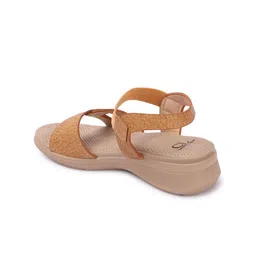 Carlton London Textured Open Toe Platform Heels image 4