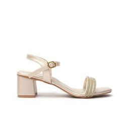Maysun Embellished Open Toe Block Heels image 3