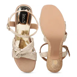 Inc 5 Textured Party Platform Heels With Buckles image 2