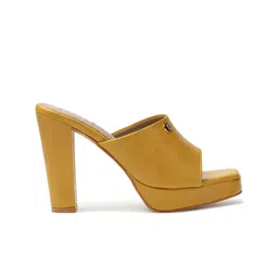ELLE Open Toe Platform Heels image 5