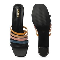 TRASE Open Toe Block Heels image 2