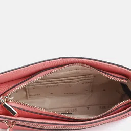 GUESS Solid PU Baguette Shoulder Bag with Two Handles image 5