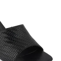 Mast & Harbour Striped Square Toe Block Heels image 3