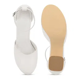 Truffle Collection Suede Block Heels With Ankle Loop image 3