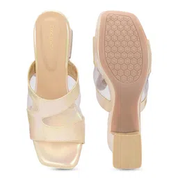 CLOG LONDON Open Toe Textured Block Heels image 3