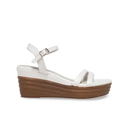 Monrow Open Toe Backstrap Wedges image 2
