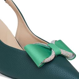 Sherrif Shoes Textured PU Party Block Pumps with Buckles image 4