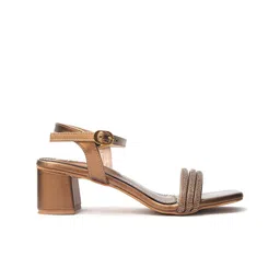 Maysun Embellished Open Toe Block Heels image 4