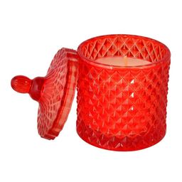 TAYHAA Red Textured Aura Scented Candle With Jar & Lid image 5
