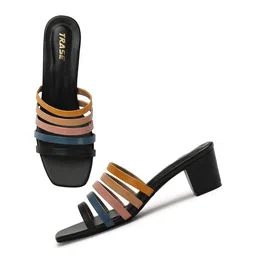 TRASE Open Toe Block Heels image 5