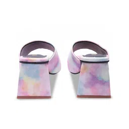 KIRAVI Printed Open Toe Block Heels image 3