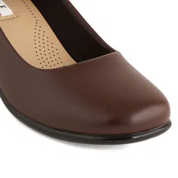 ELLE Round Toe Block Pumps image 4